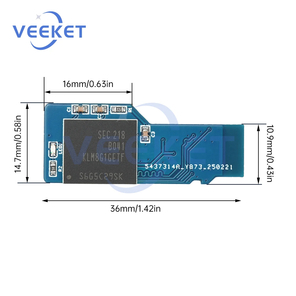 Convertitore modulo scheda EMMC a TF BGA153 BGA169 a scheda Micro SD Scheda MMC per scheda di sviluppo Linux