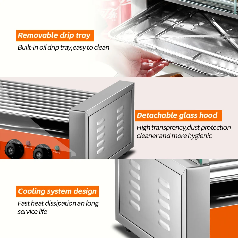Commercial Electric Stainless - đánh giá và giá Hot Dog Roller Grill