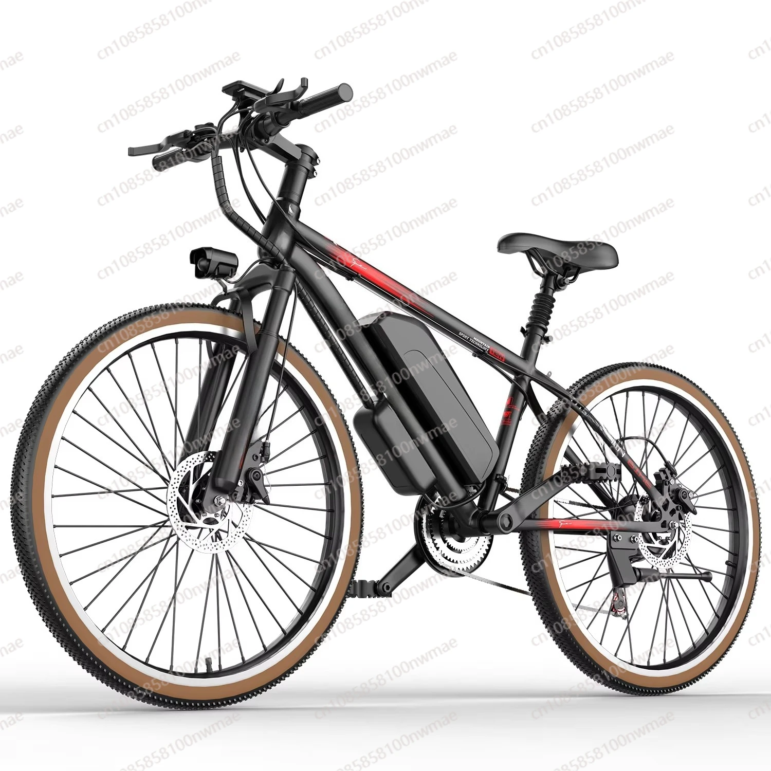 

26-дюймовый пневматический электрический велосипед с полной подвеской, 500 Вт, высокоскоростной бесщеточный задний привод, унисекс