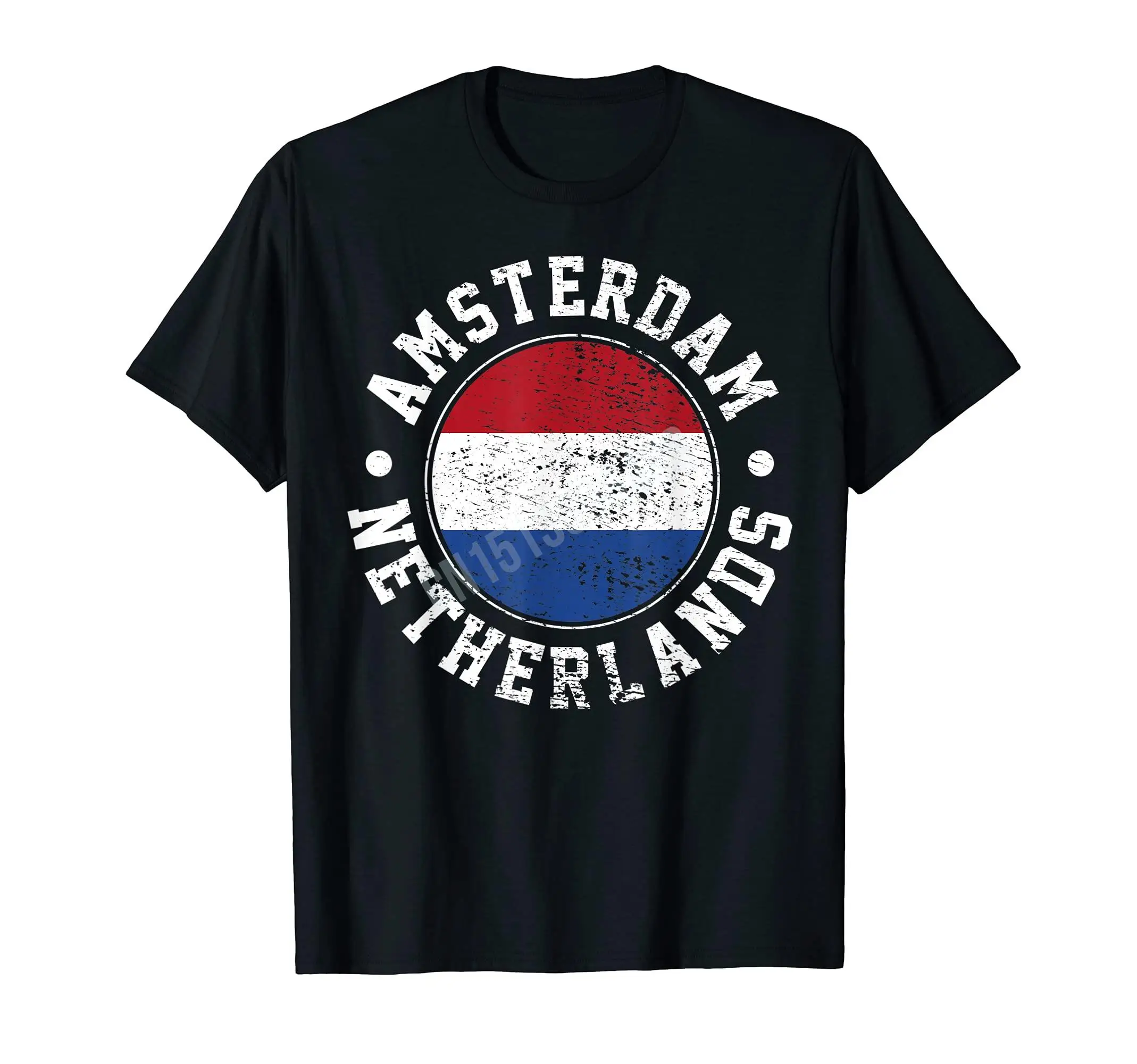 More Design Netherlands Retro Vintage Bike Amsterdam T-Shirt For Men Women T Shirt Hip Hop Tops Cotton Tees