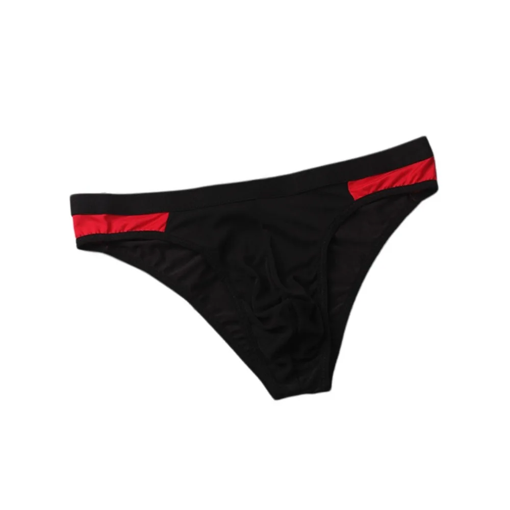 Fashion Lingerie Mesh Triangle Panties Low Waist Transparent Men Thin Briefs Thin Soft Comfortable Underwear for Men Gifts
