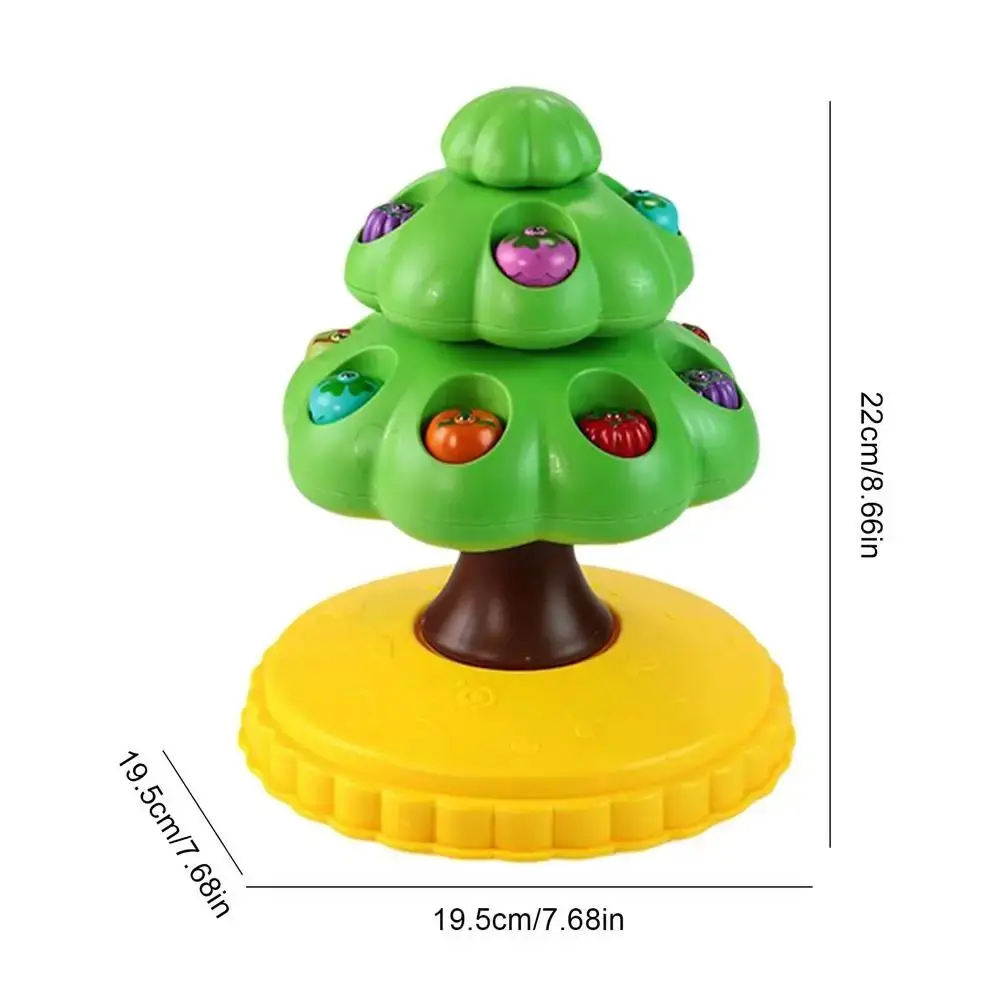 Piattini magnetici Scegli alberi da frutto Piatto da pesca Educativo precoce Rotante-Picchio Raccolta alberi da frutto Facile colorato