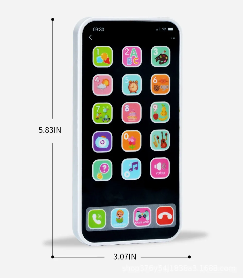 Kinder Multi-Mode-Touchscreen-Simulation iPhone-Modell frühe Bildung Spielzeug Handy Musik Telefon intellektuelle Entwicklung