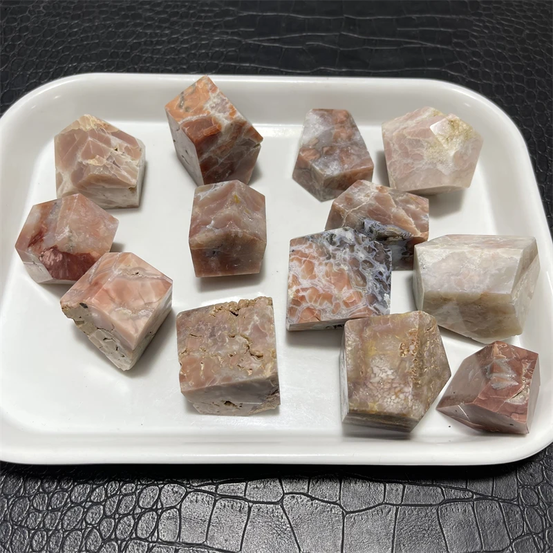 13pcs Wholesale Healing Natural Crystals Druzy Pink Amethyst Flower Random Geode Mineral Energy Home Decorations Holiday Gift