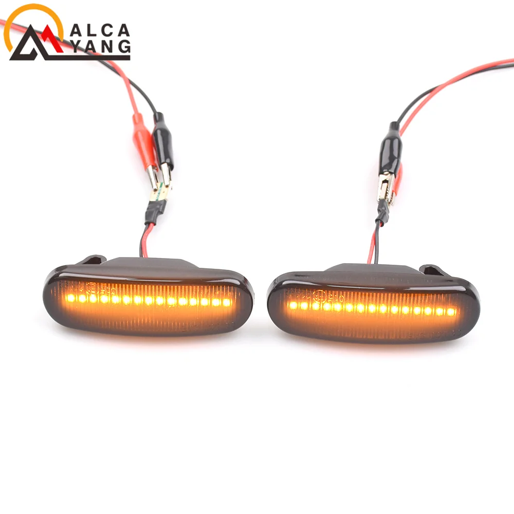 2 Stück Dynamische LED-Seitenmarkierungsleuchten Blinkleuchten für Abarth Grande Panda 199 Fiat Punto Evo Idea 350 Fiorino 225 – Detail 4