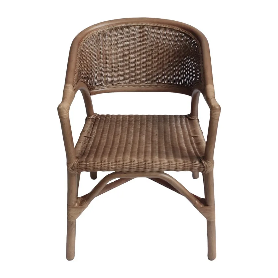 

Vintage style full plant rattan chair home wabi-**** wind rattan chair B & B balcony Indonesian agate rattan sofa chair