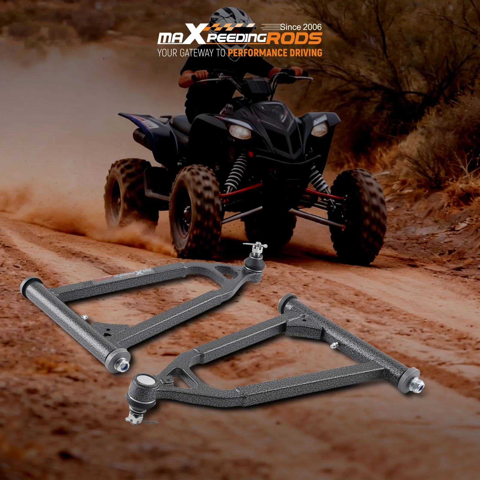 

Front Upper A-Arm Control Arms for Yamaha Raptor 700 YFM700R 2006-2023 Steel