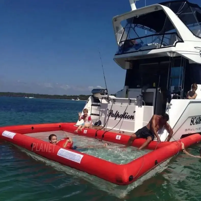 مخصص الهواء مختومة PVC نفخ البحر حمام سباحة نفخ المحيط بركة بحر قابل للنفخ مع صافي #3