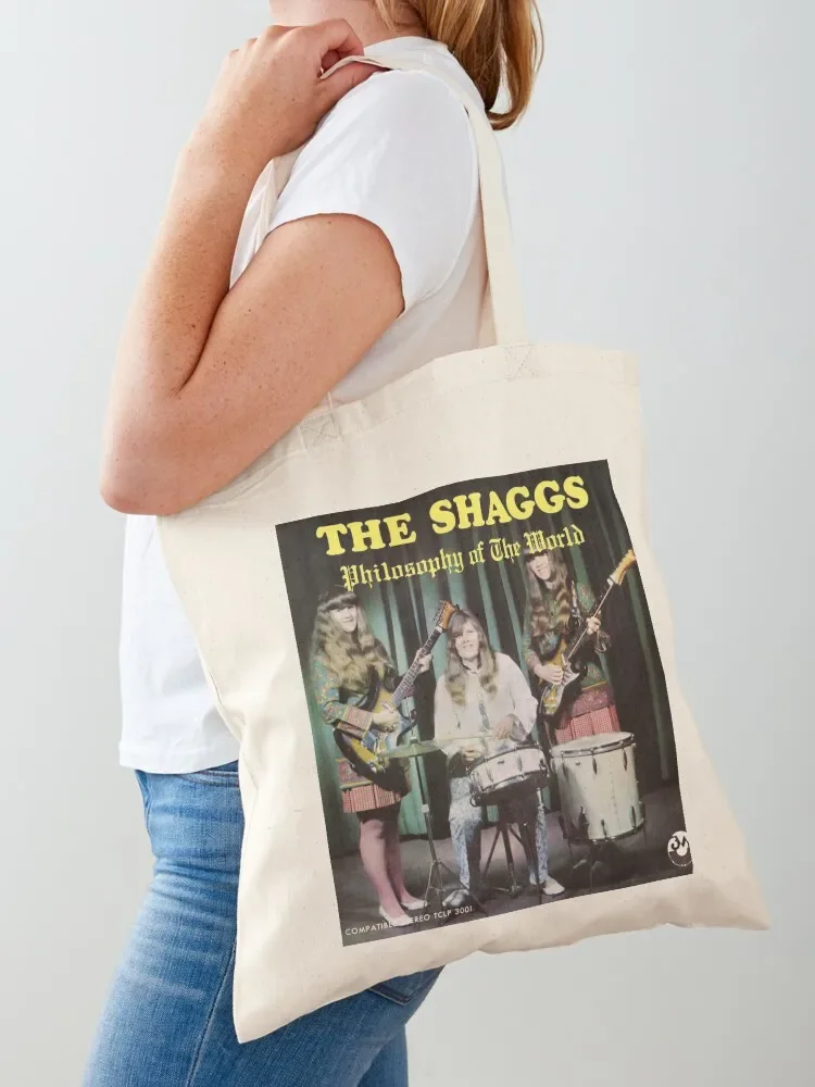 The Shaggs Band Shirt| Philosophy Of The World Concert Tee Tote Bag the tote bag custom fabric bag