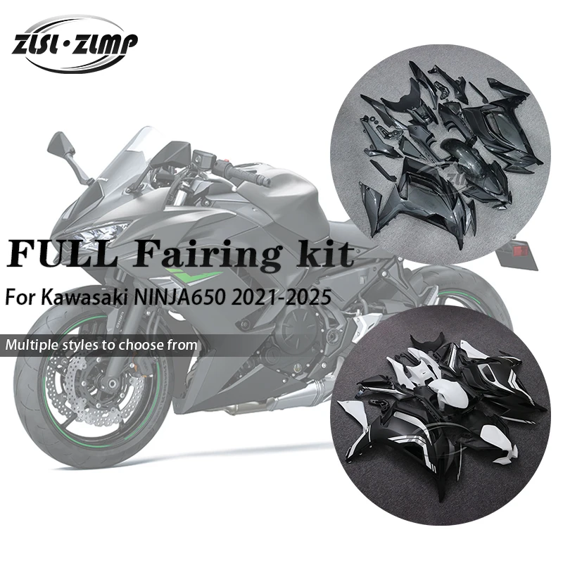 

New ABS Motorcycle Accessories Fairings Kit for KAWASAKI Ninja650 ER-6F NINJA650R ER-6N 2021 - 2025 Bodywork fairing Kit