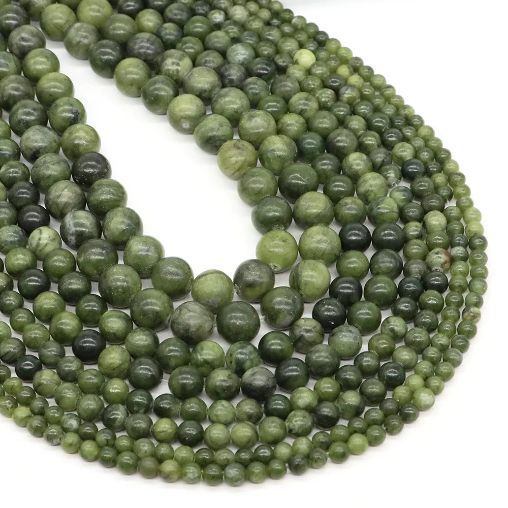 4/6/8/10mm Natural Stone Southern Jade Reiki Healing Crystal Round Loose Gemstone Accessories for Making Jewelry Diy Handicrafts - Image 5