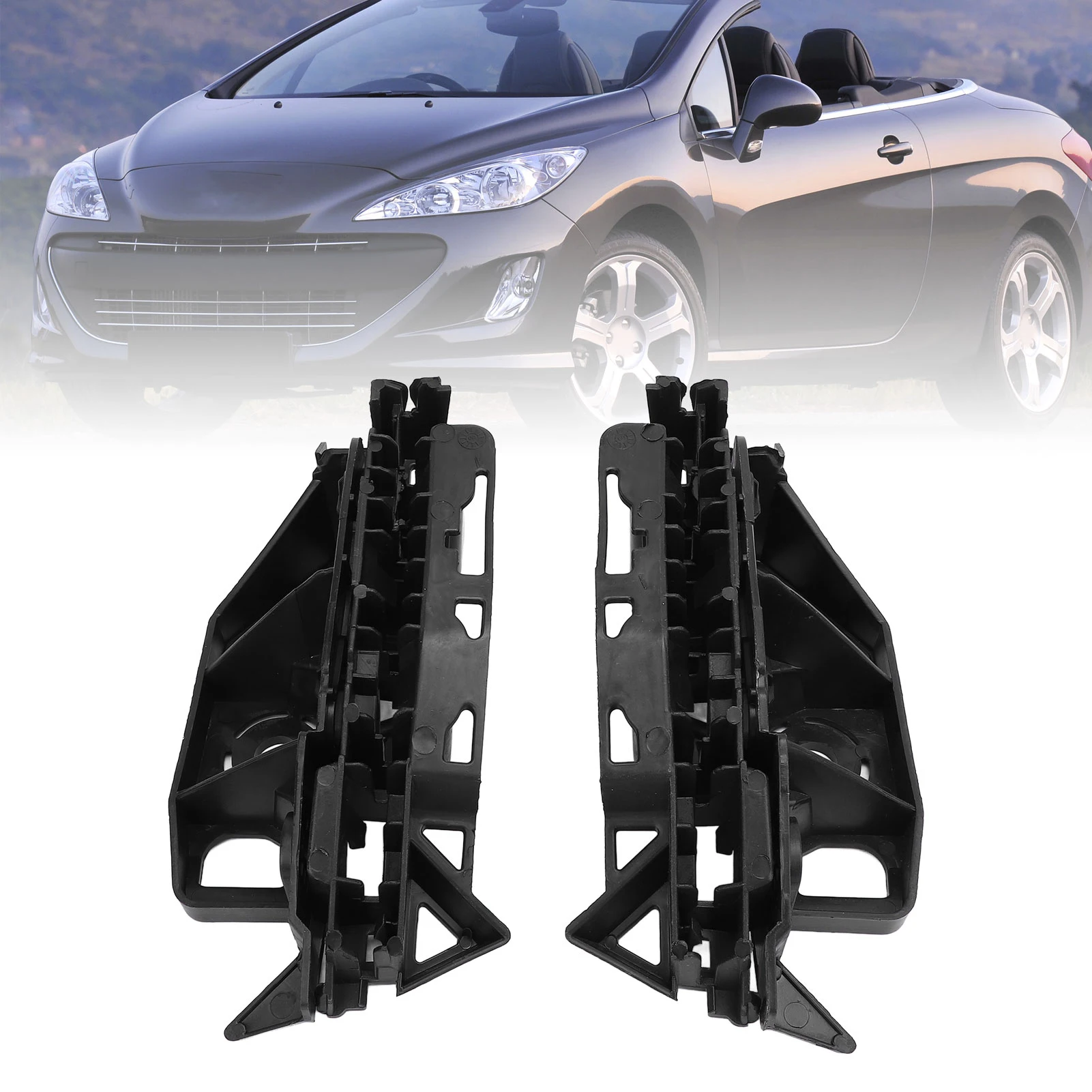 

1 Pair Front Bumper Bracket Retainer 7119LR Left Right Front Bumper Support Fixed Bracket for 308 SW I 2007 to 2014