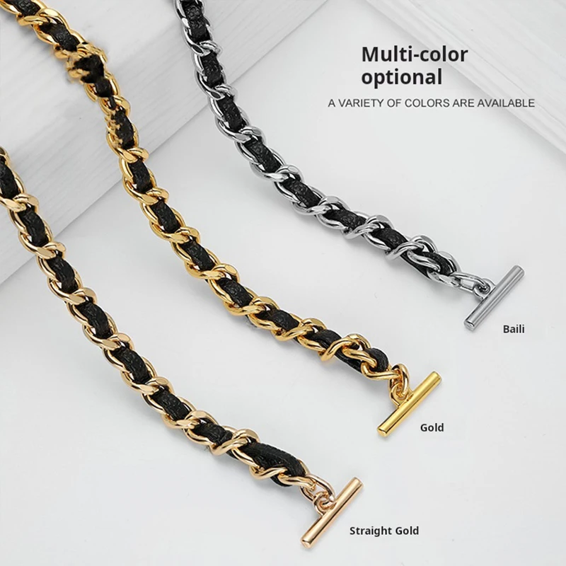 Punch-Free CF Classic Flap Cardholder Transformation Kit – Felt Liner Organizer + Metal Chain Strap (No Hole Needed)