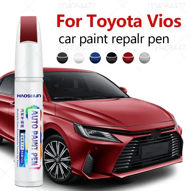 For Toyota Vios 2005-2035 NCP42 NCP93 NCP150 NCP171 Paint Repair Pen Touch Up Scratch Remover DIY Auto Accessories Black White