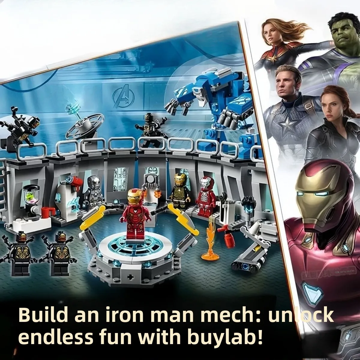 

526pcs Man Hall of Armour Compound Battle Building Blocks Bricks Set Toys for boys Christmas Gift