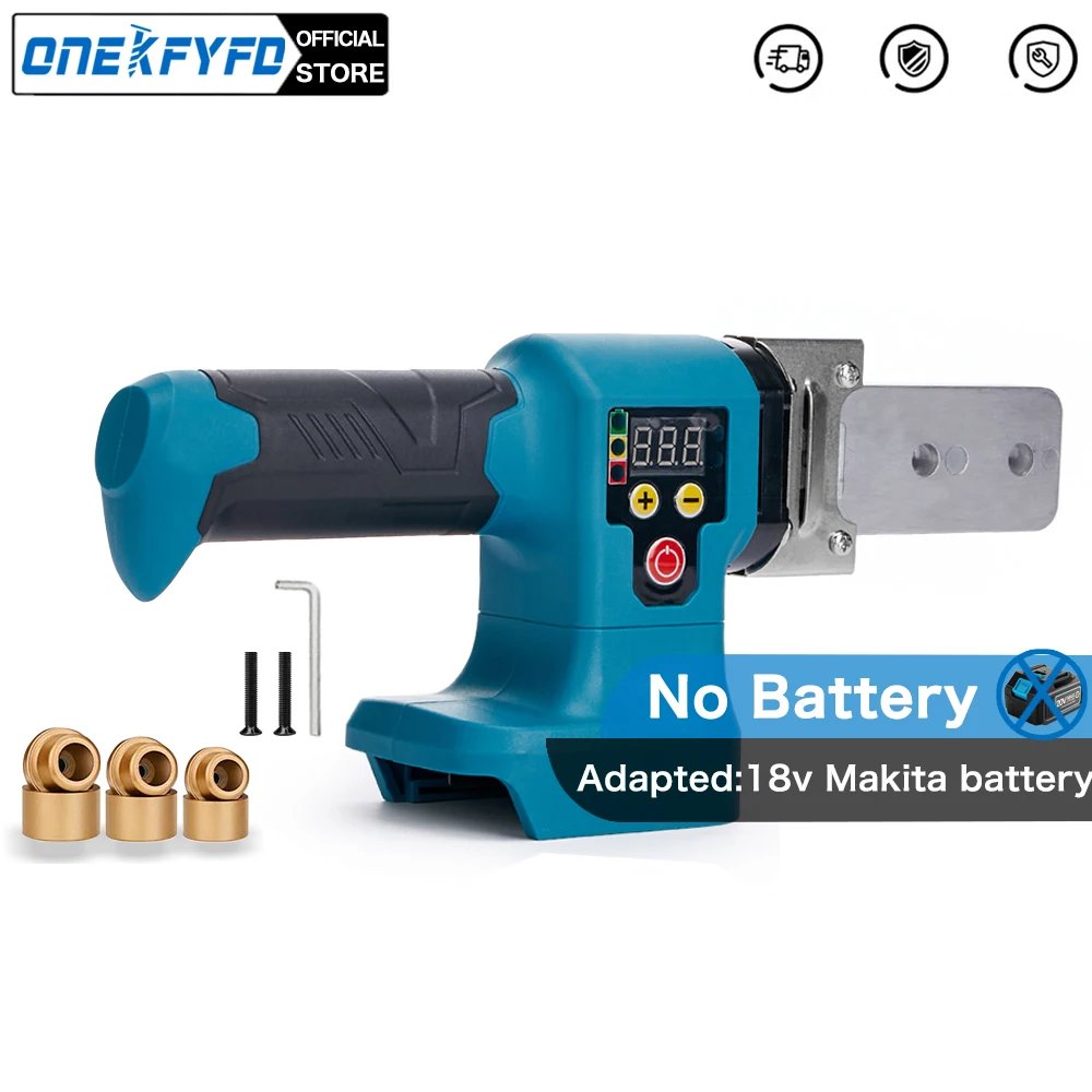 Máquina de soldadura de mano para batería Makita de 18V, soldador de tubería de agua de 350W, pantalla Digital, ajuste de temperatura