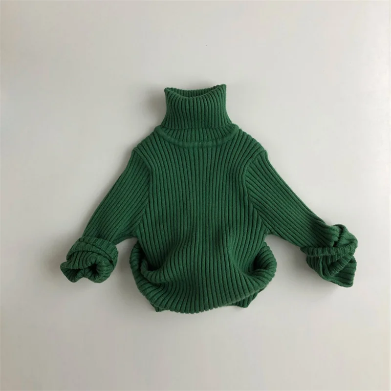 Nuovi bambini maglione morbido dolcevita maglieria neonati maschi ragazze vestiti lavorati a maglia primavera autunno bambini Pullover manica lunga