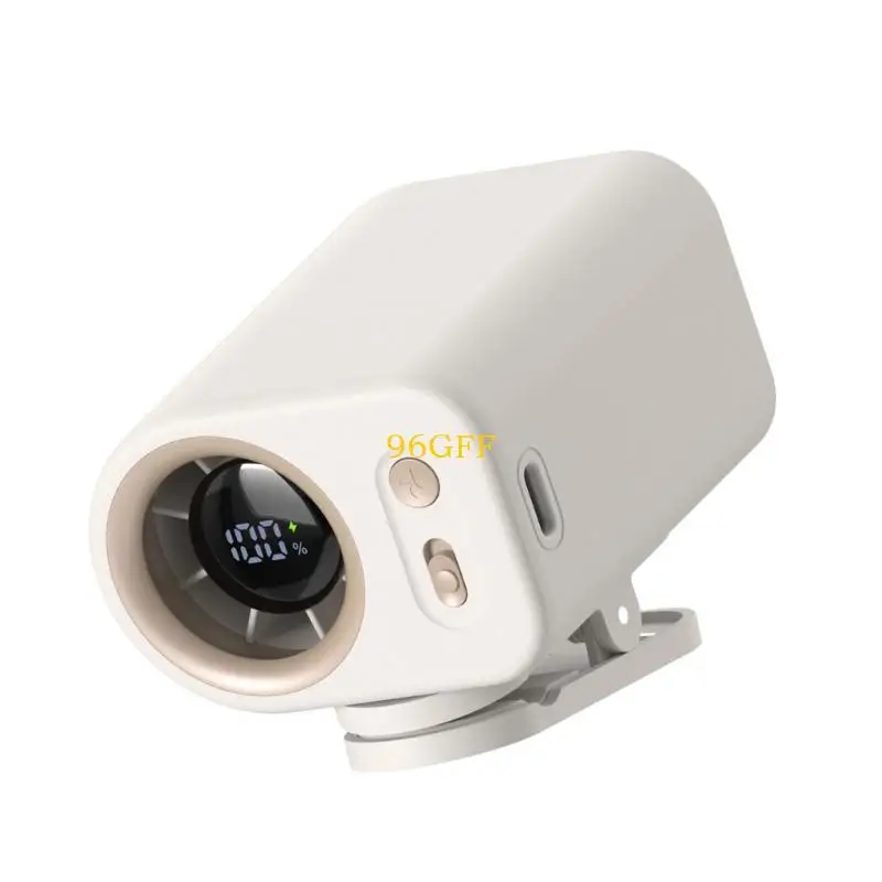 96GF Multiposition Clip on Cooling Fan with 2400mAh Battery Great for Summer Outings