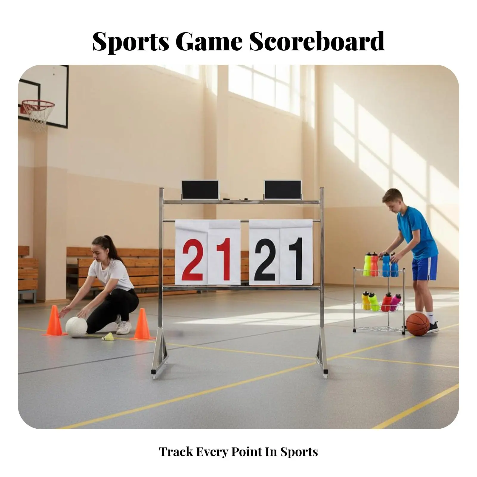 

Напольное перекидное табло для счета, универсальное для спорта, ручное перекидное табло, портативное, устойчивое к ржавчине, для школ, инструкторов