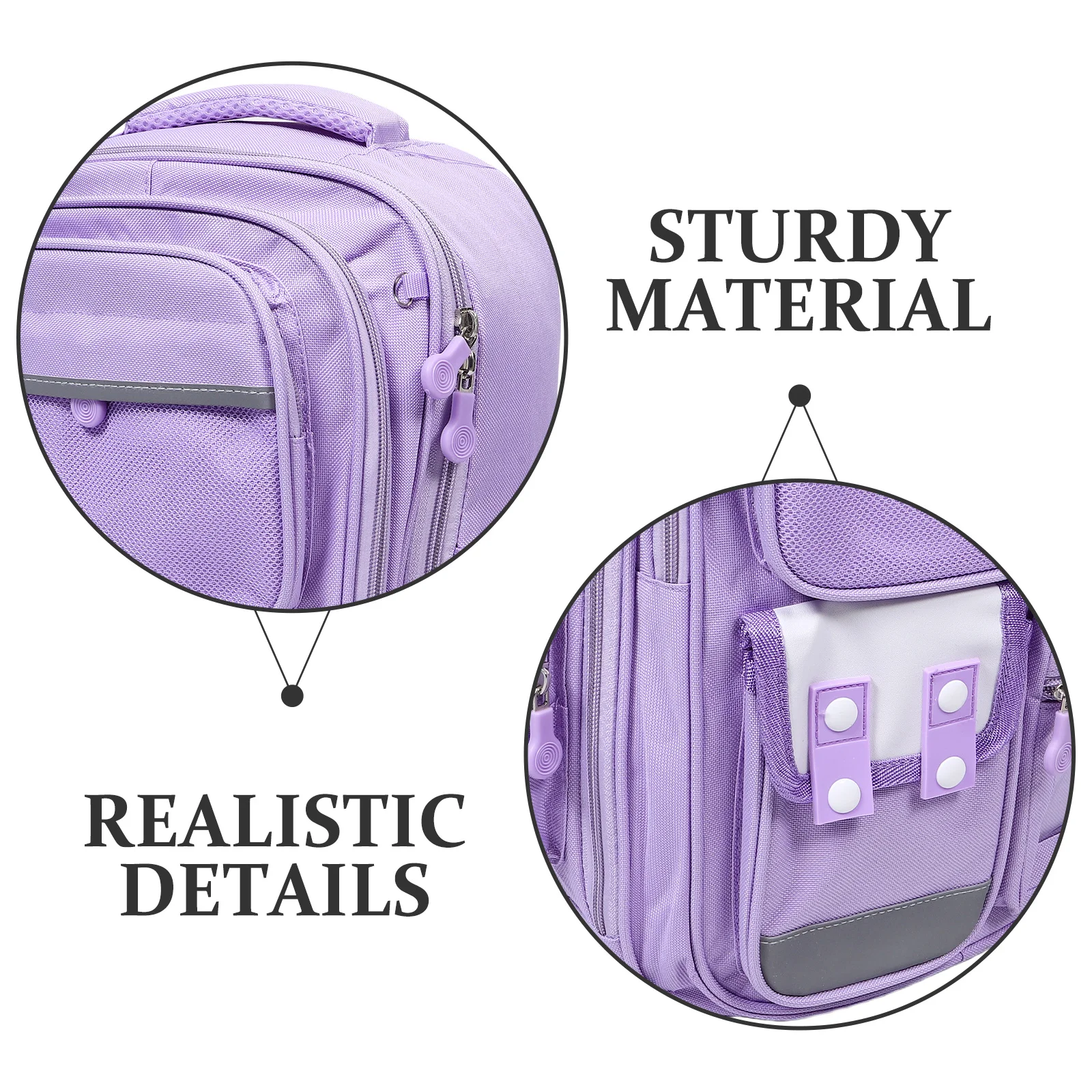 Cute School Backpack for Large Capacity Multi Pocket Nylon Student Bag Middle High School Bookbag Rucksacks Travel