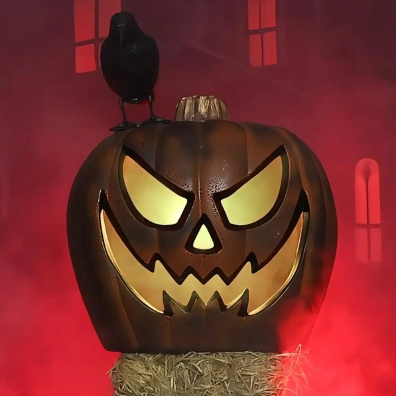 Halloween AVL Tim Animatronic lanterna di zucca gigante, grandi lanterne Jack o illuminano le decorazioni di zucca