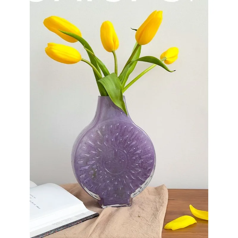 Nordic style creative glass vase home decoration hydroponics living room ornament
