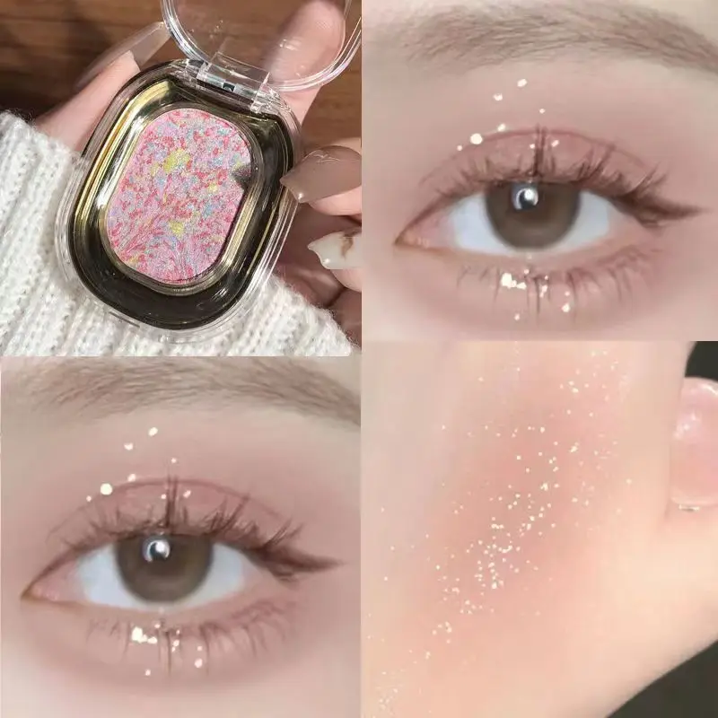 Monochrome eye shadow smoke powder tea brown rose eye shadow gray pink waterproof anti-sweat matte fine flash eye makeup