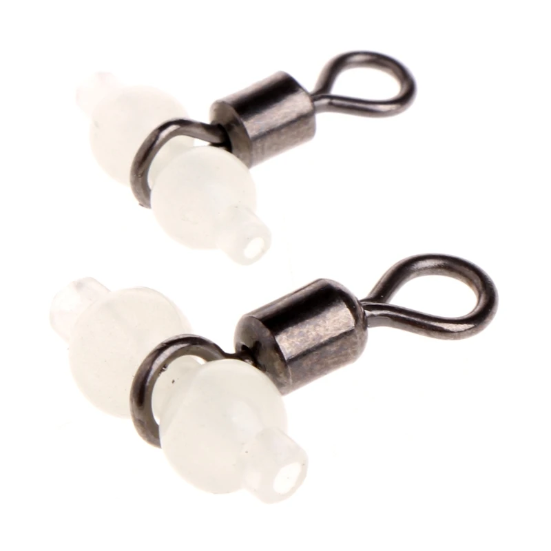 

Lo-ok 10Pcs Luminous Fishing Swivels Rolling Swivels Sea Fishing Accessories Tackle Connector Rolling Swivels 3-way Swivels 15x1