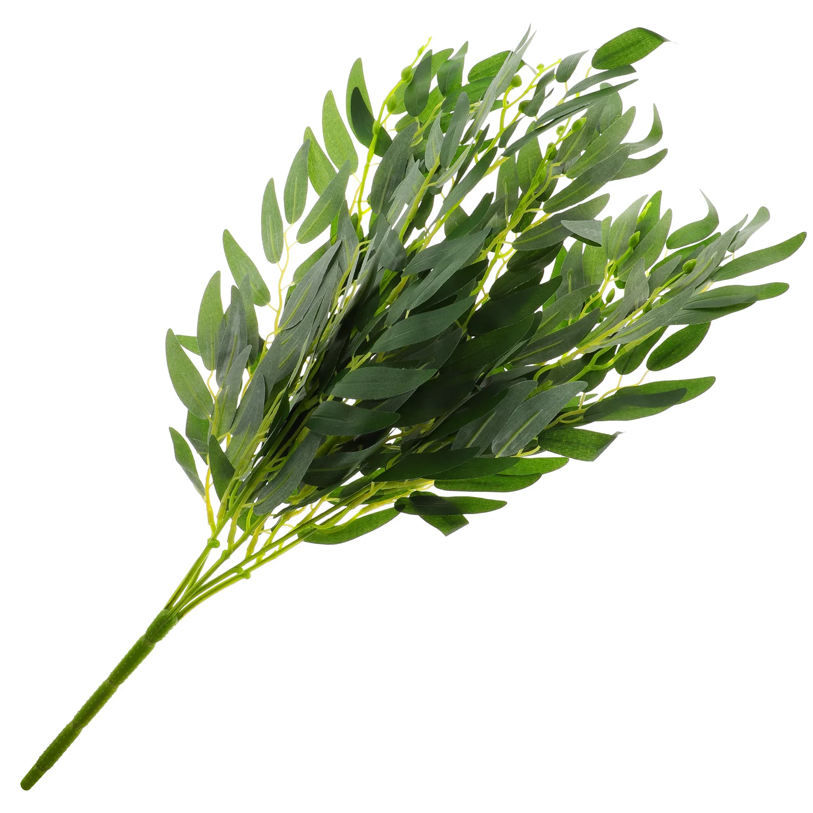 

Artificial Salix Leaves Stems Premium Faux Flower Arrangement Stems Decoration for Wedding Party Home Simulated Plant Decor