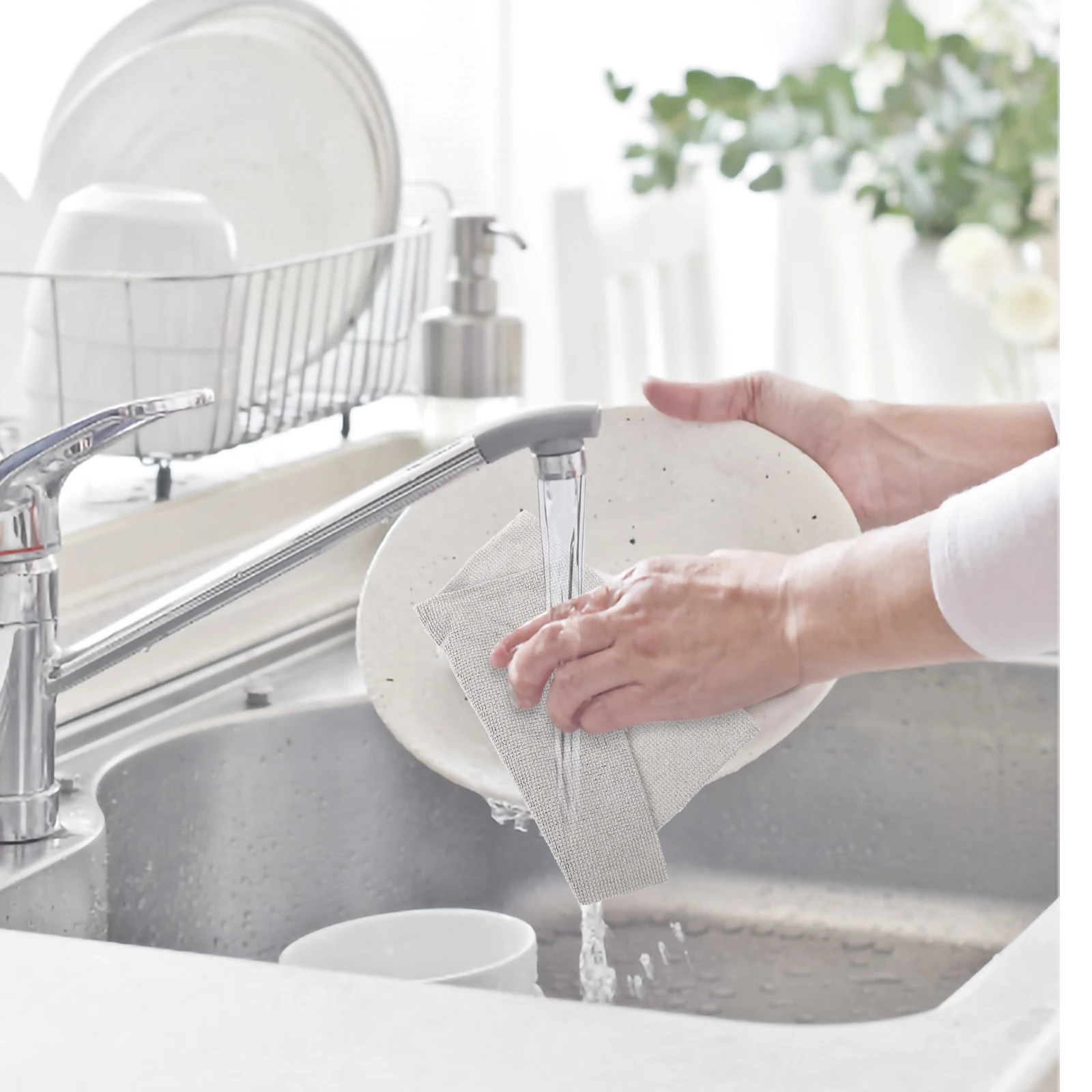 

20pcs Cleaning Cloths 20cm Boxed Microfiber Reusable Rag With Box Dish Towels Reusable Rags Home Scouring Pads