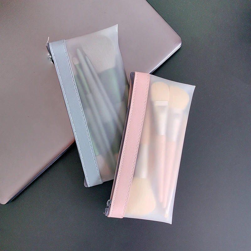 Mode Make-Up Tassen Vrouwen Transparant Tpu/Mesh Cosmetica Case Cosmetische Borstels Gereedschap Opbergtas Reis Organizer Zakje S M