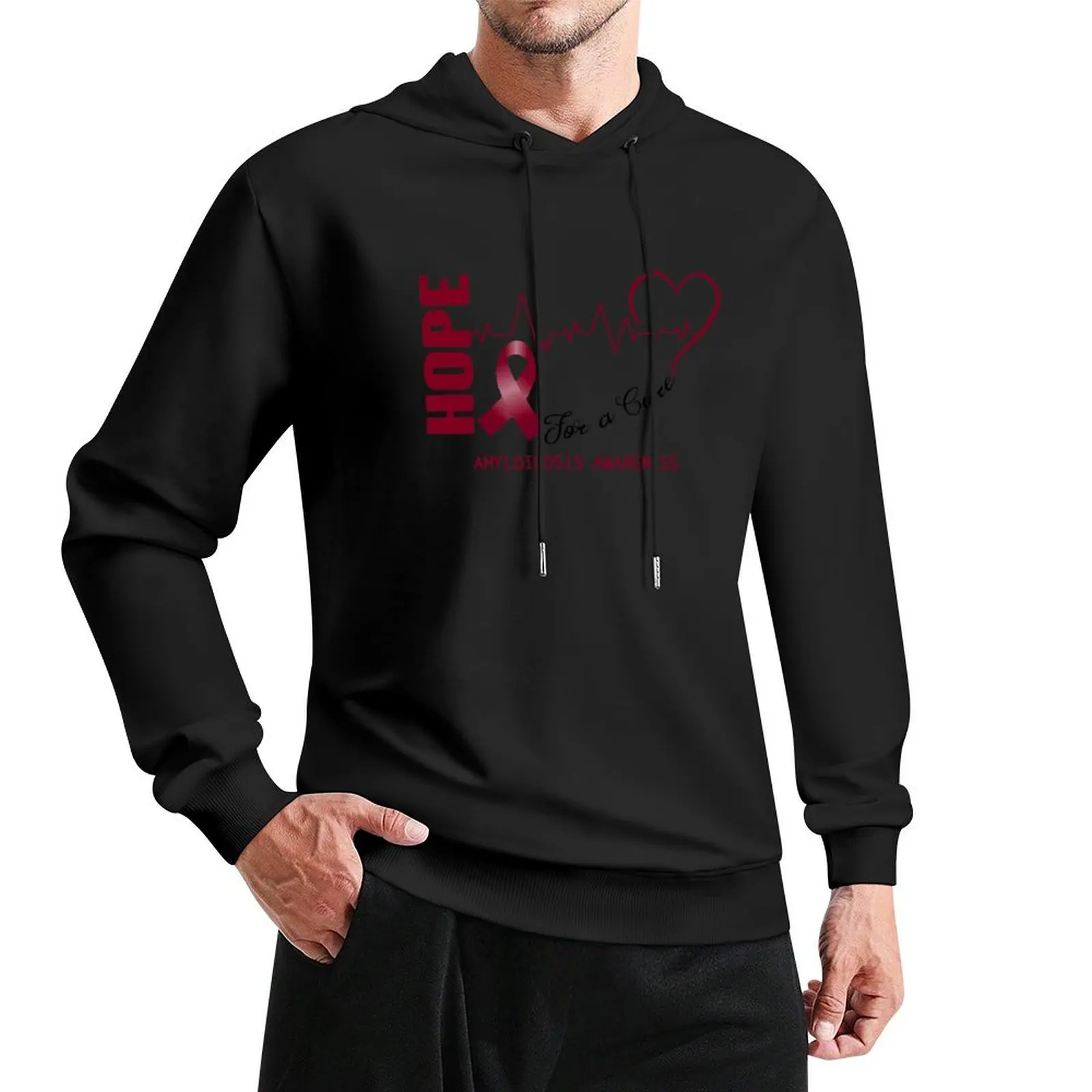 Hope For A Cure Amyloidosis Awareness Pullover Hoodie korean style clothes autumn jacket men men wear hoodie streetwear