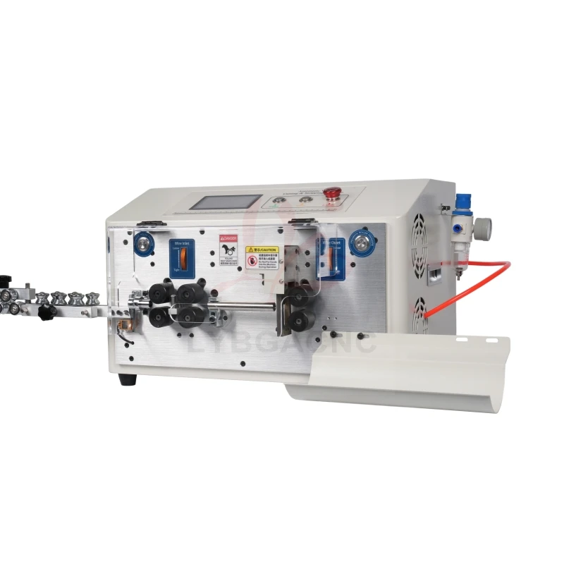SWT-608-MAX1-6S Automatic Wire Stripping And Peeling Machine 0.2-25mm2 Capacity 550W 6-Wheel Drive with Touch Screen Control