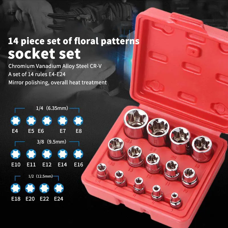 14-Piece E-Torx Soc…