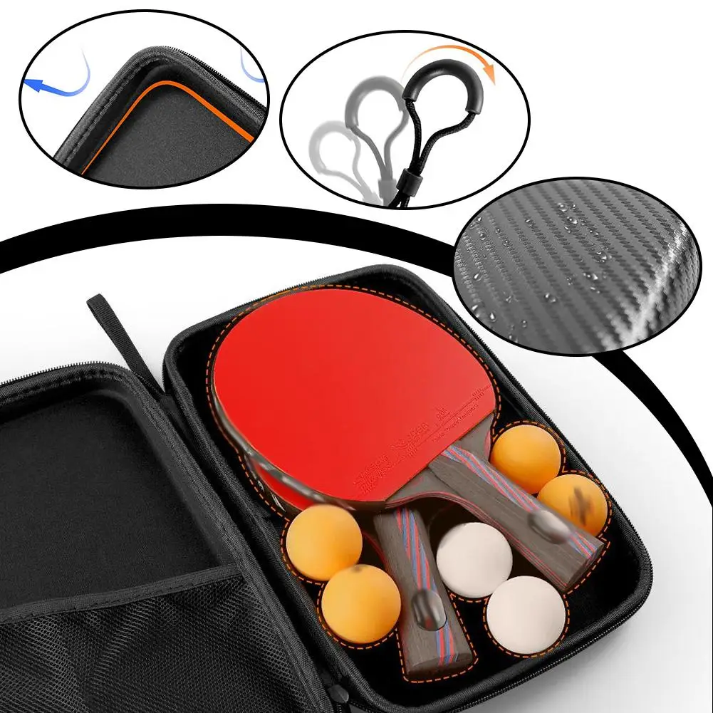 1 Piece Table Tennis Racket Cover Racket Eva 290x195x50 Bag Racket Bag Waterproof Zipper Protective Anti-bump Mm X1u6