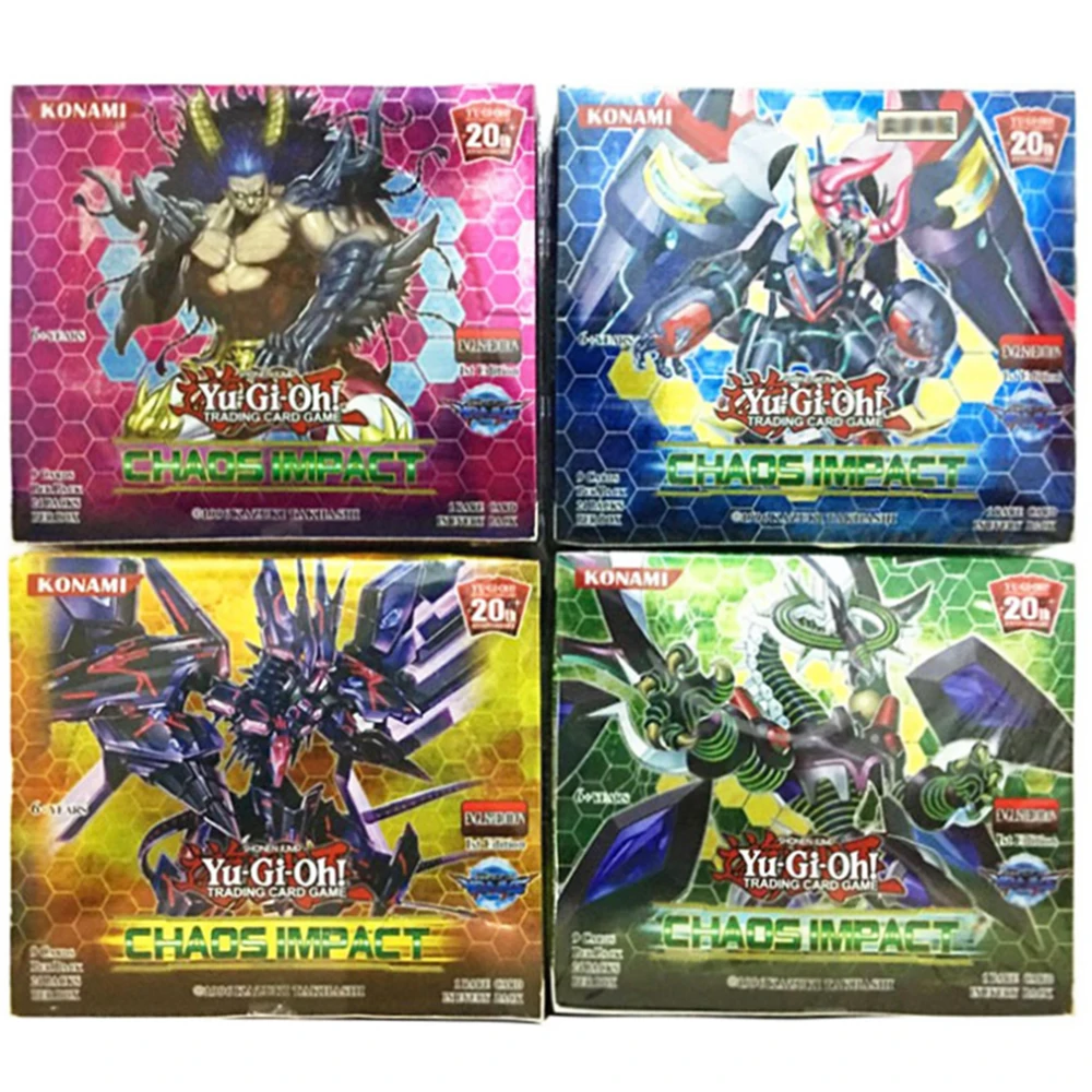 Yugioh English Version Trading Flash Cards, Coleção Booster, Anime Yu Gi Oh, Jogando cartas de jogo, Brinquedo de mesa para crianças