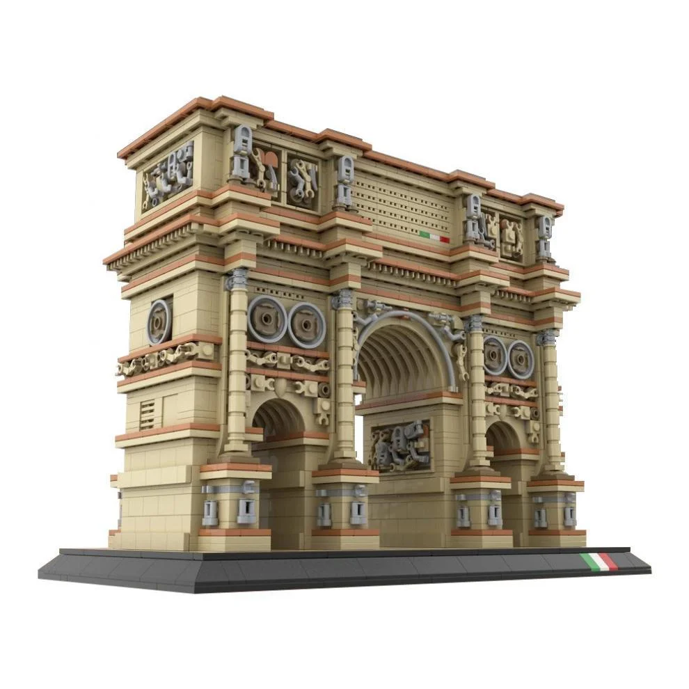 

Модель MOC Arco di Constantino Arco di Costantino, набор строительных блоков, триумфальная арка, Колизей, кирпичи, строительные игрушки, подарки для детей