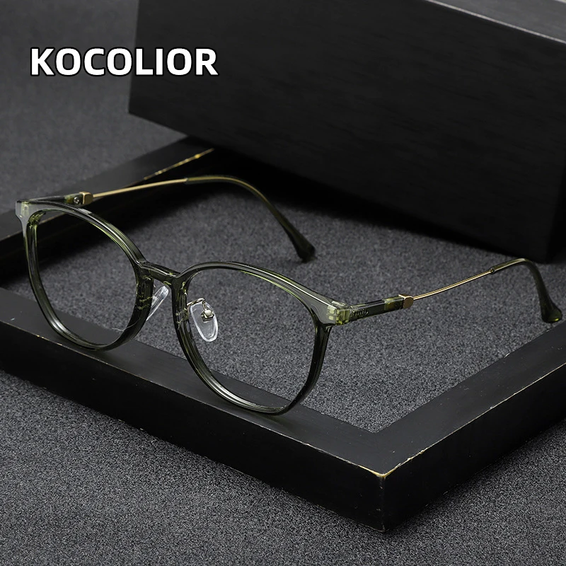 KOCOLIOR New Retro Cat Eye Anti Blue Light Anti Radiation Reading Glasses for Women and Man Fashion Presbyopia Glasses 0 to +6.0