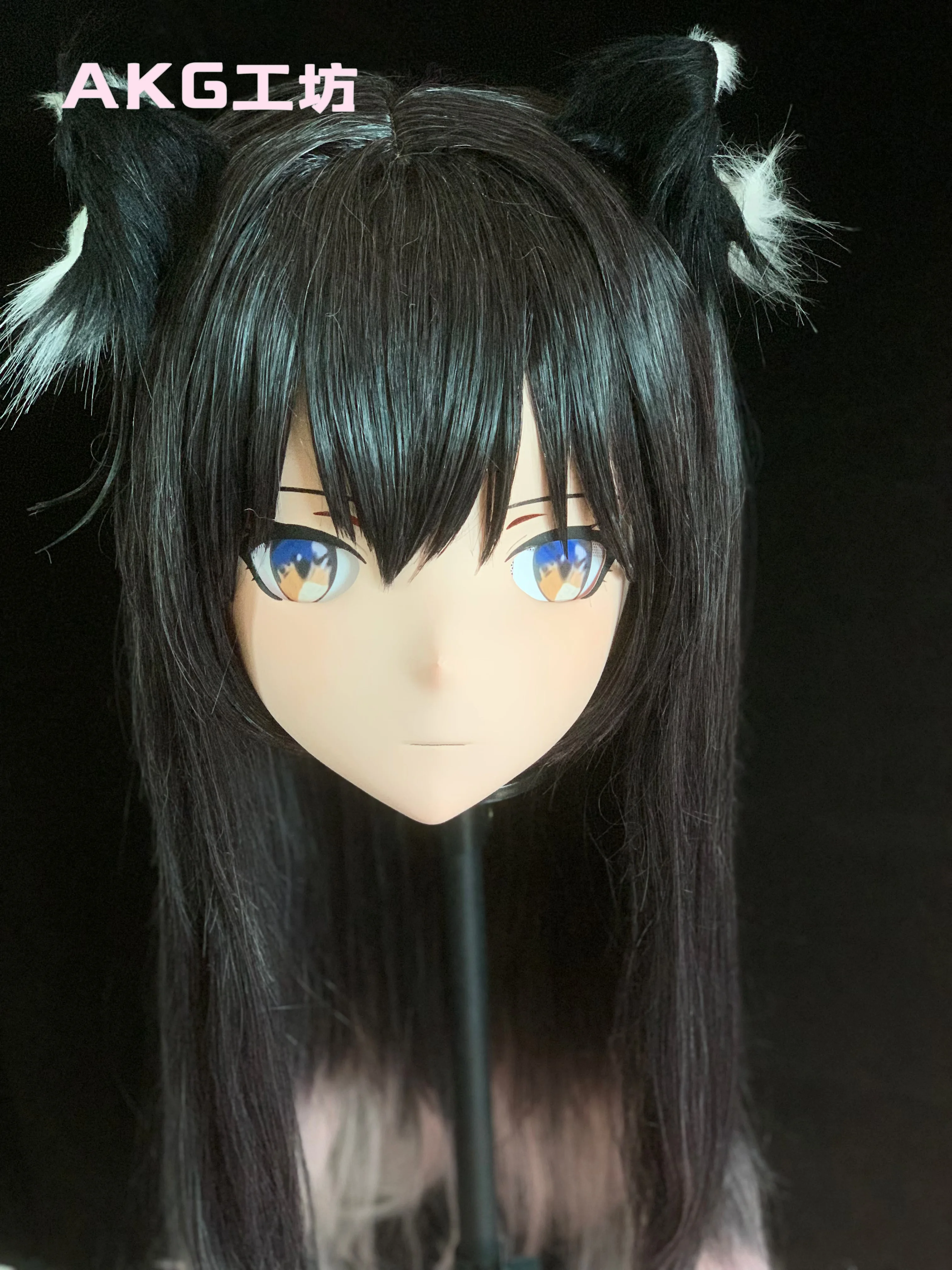 

(AL40)Customize Character Female/Girl Resin Full/Half Head With Lock Anime Cosplay Japanese Animego Kigurumi Mask