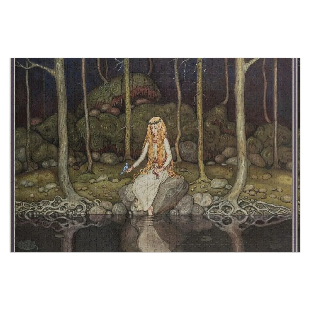 

Princess in the forest Vintage John Bauer fantasy artwork Jigsaw Puzzle Jigsaw For Kids Customs With Photo Puzzle