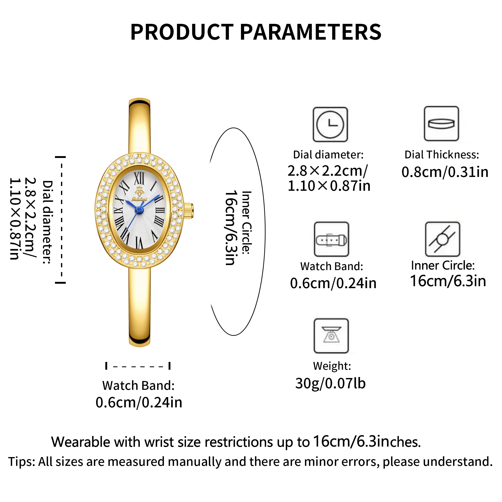 ساعة YaLaLuSi الفاخرة المتألقة للسيدات، سوار رائع من حجر الراين، ساعة للسيدات، هدية عصرية للسيدات #6