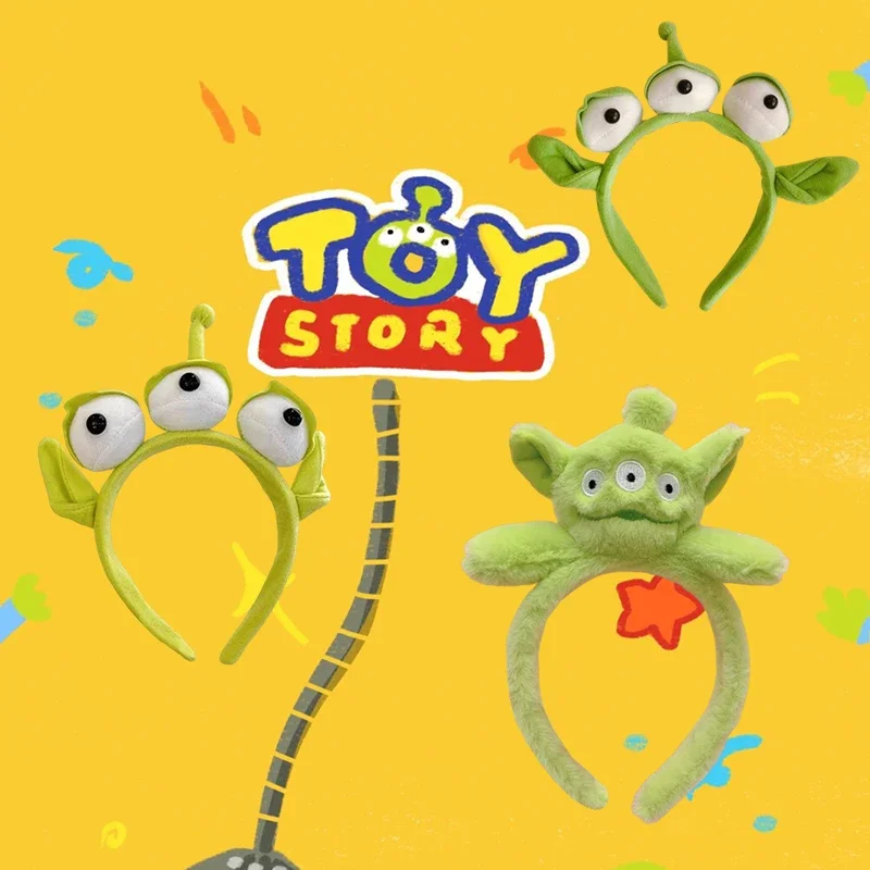 

Disney Ears Toy Story Headbands Women Cute Alien Hairbands Girl Plush Doll Hair Accessories Kids Party Birthday Cosplay Gift
