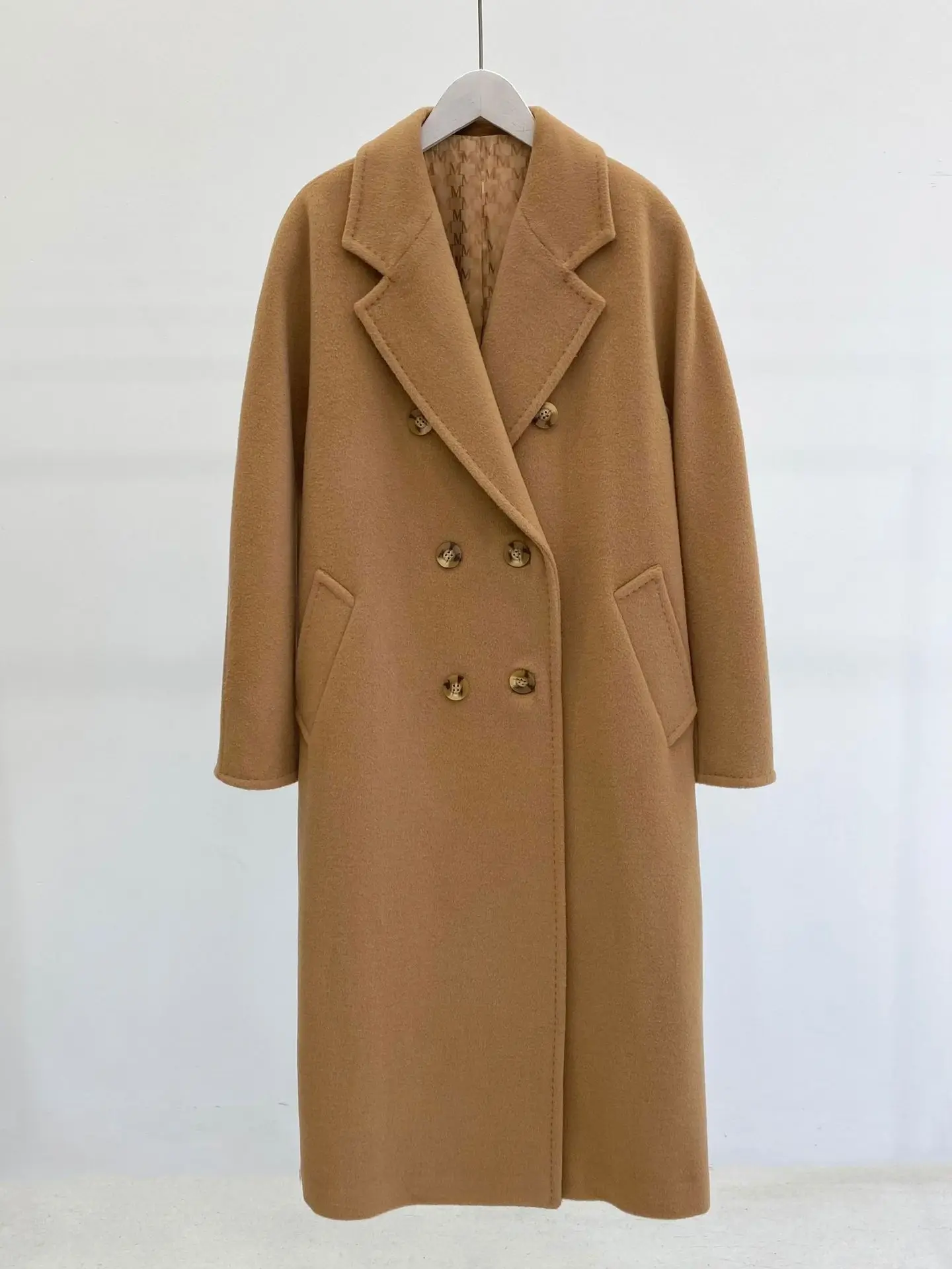 New Arrivals Sexclusive Handmade Coat Women Wool Cashmere Winter Coat Double Buttons Women Winter Jacket Female Vintage 801