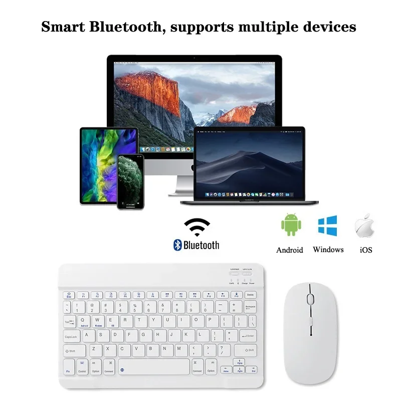 Tastiera wireless universale per iPad Air 11 13 2025 M3 10th Gen A16 Tablet Tastiera e mouse per iPad 11th 11 pollici Pro Keyboard