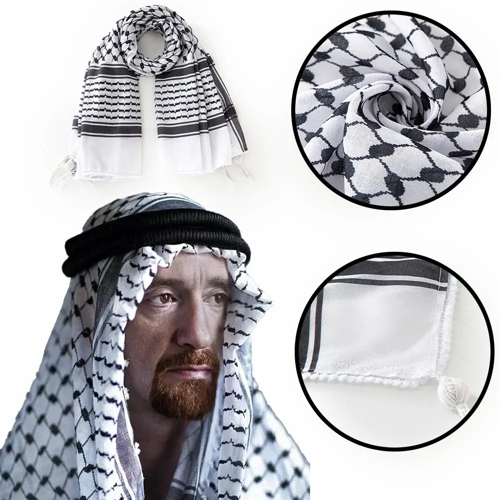 

Military Shemagh tactical scarf Cotton Head Wrap Windproof Outdoor Men Scarf seasons Women Four Camping Y5V2