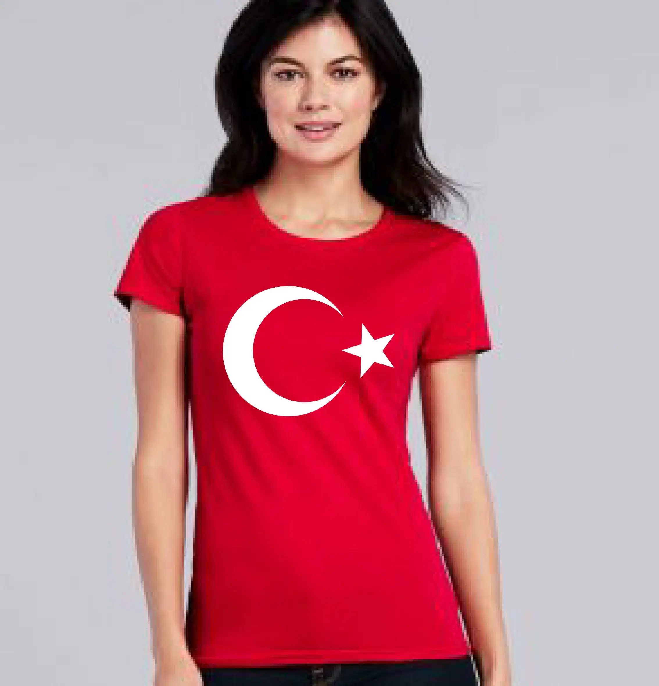 Camiseta Vintage para hombre, Camiseta estampada con Bandera Roja de Turquía, camiseta de manga corta con estampado 3d para deportes al aire libre,