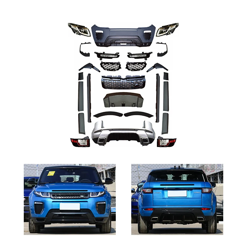 

STLFCar Modification Upgrade 2016 Yaodong Front Bumper and Rear Bumper Body Kit Suitable for Range Rover 2010 Evoque