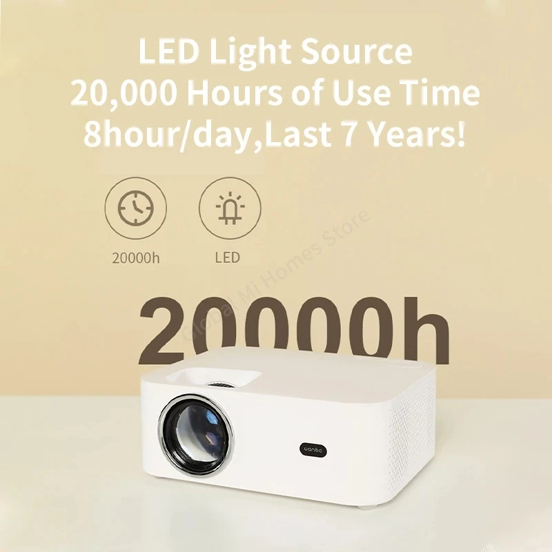 Wanbo X1 Projector Global Version Mini Projector Support 1080P Mini LED Portable Projector Keystone Correction For Home Office