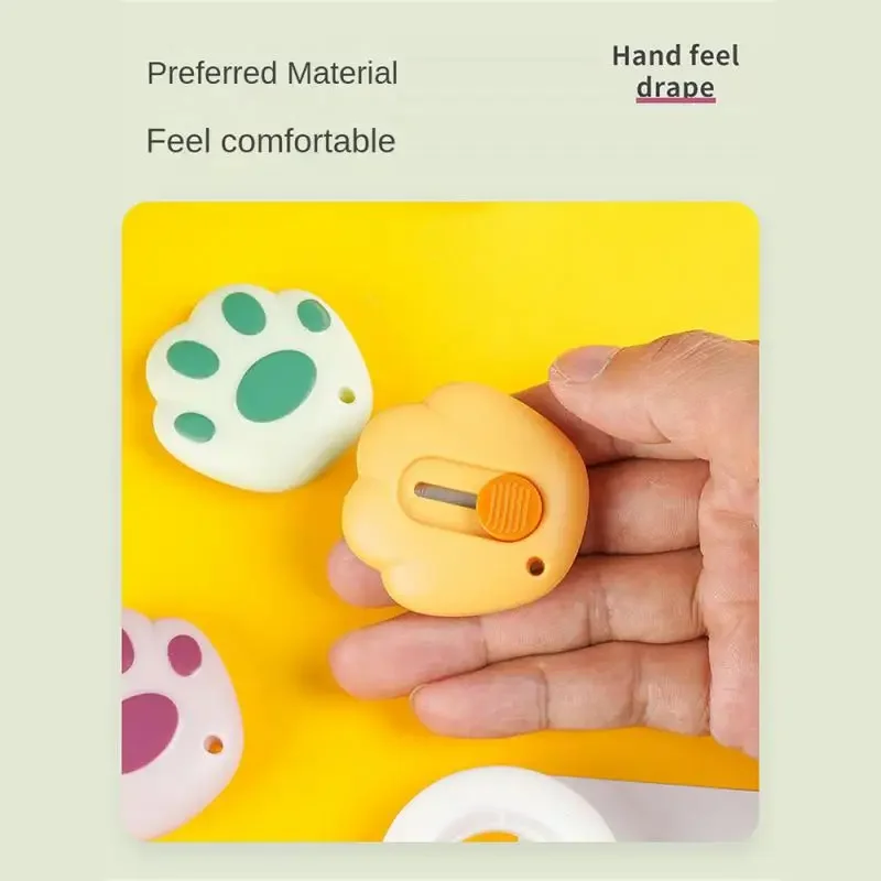 Kunstmesser Mini kleines süßes Cartoon-Papiermesser Auspacken Express-Messer Auspacken Gerät Studenten mit tragbarem Handmesser