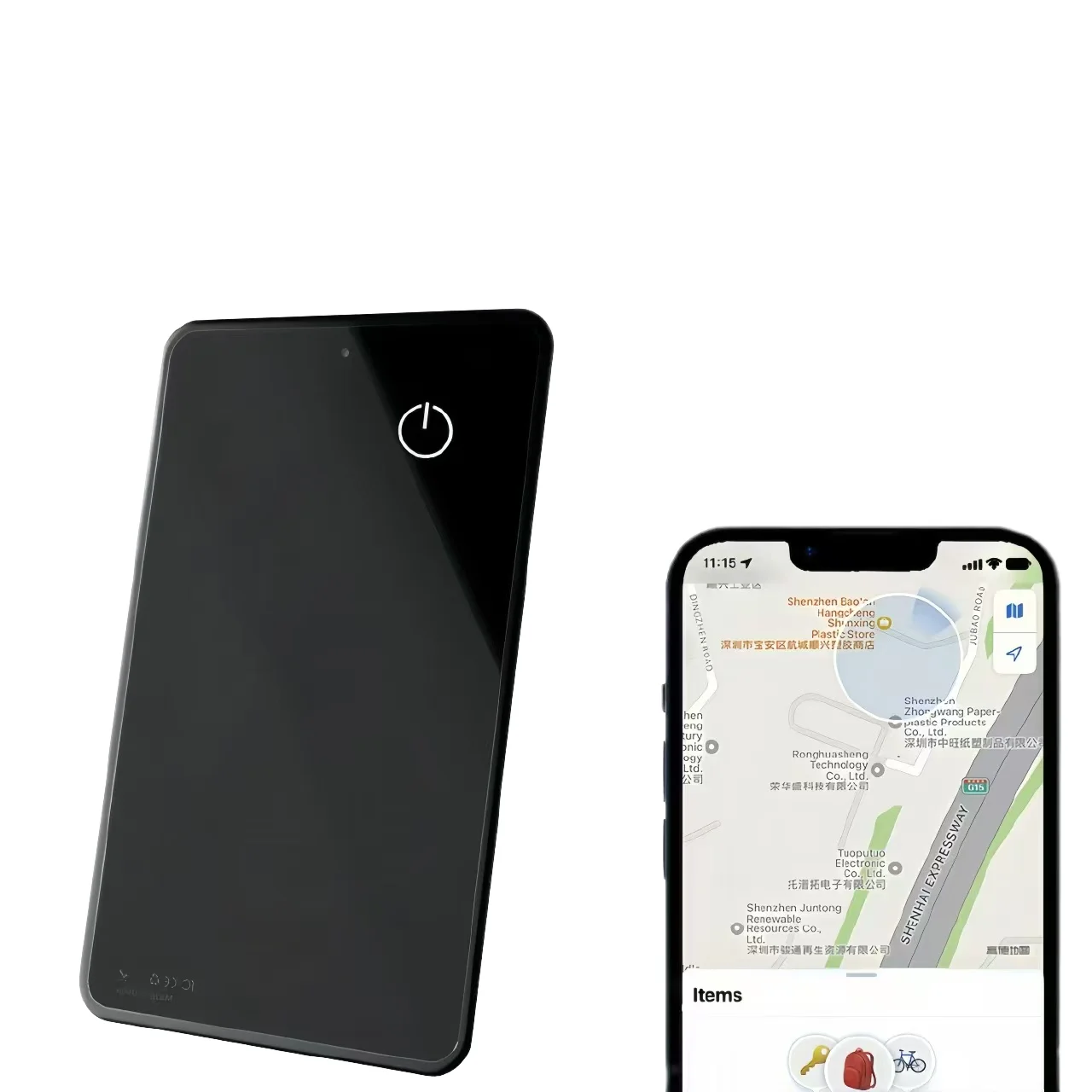 2個工場直販MFi認証Air Smart Tagカード FindmyミニGPS追跡デバイス荷物財布自転車キー紛失防止NFC